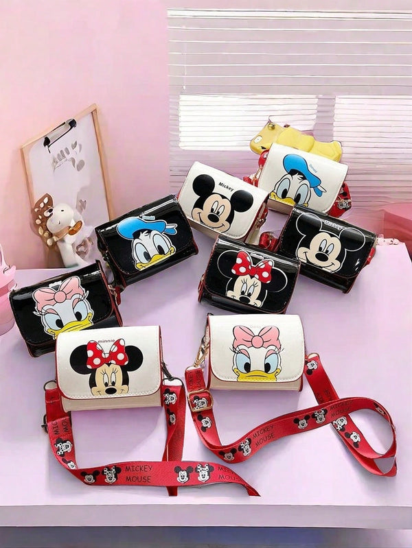 Stitch Mouse Bag Shoulder Bag Cute Cartoon Crossbody Bag Trendy Mini Square Bag Fashion Coin Purse For Boys And Girls